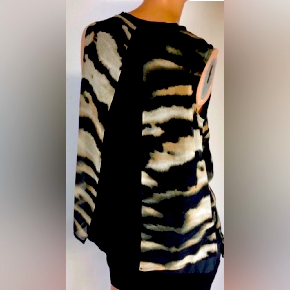 black open back  top